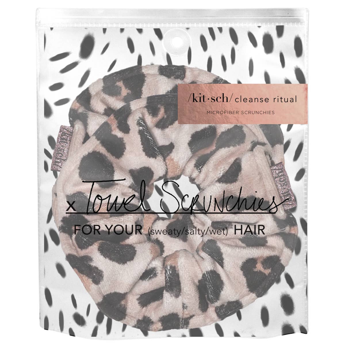 Leopard Microfiber Towel Scrunchies - BFF Here