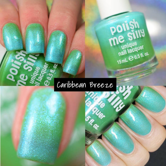 Caribbean Breeze -- Neon POP Thermal Color Nail Polish - BFF Here