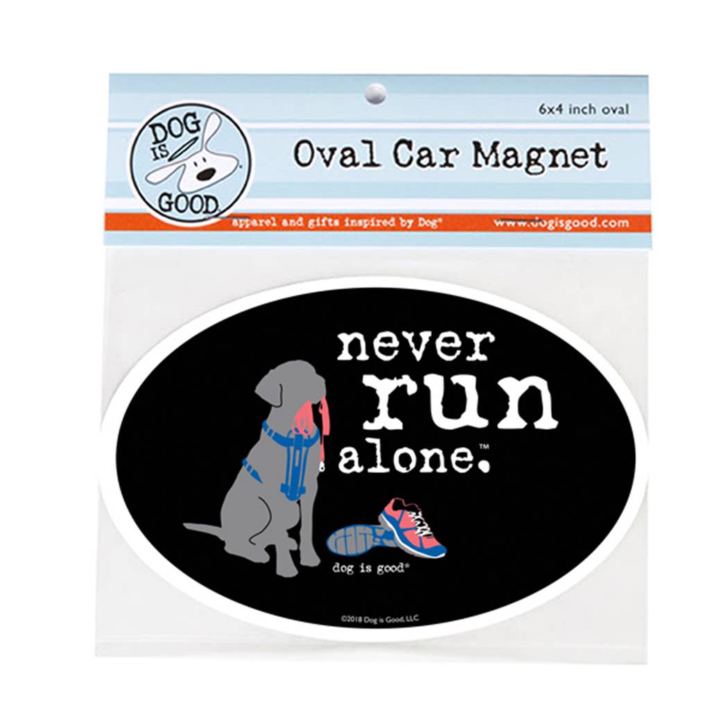 Never Run Alone Car Magnet - BFF Here