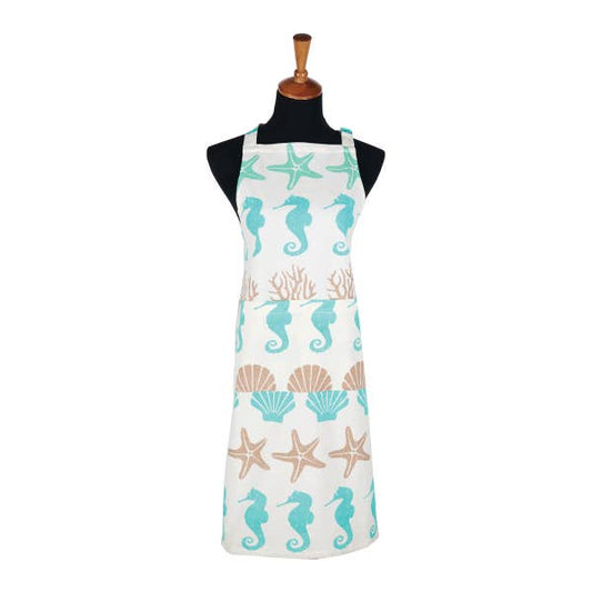 By the Sea Printed Cotton Apron - BFF Here