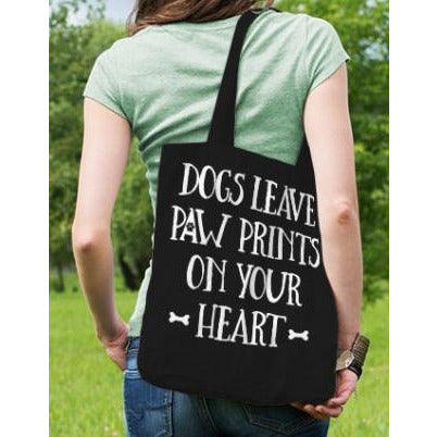 Dogs Leave Paw Prints On Your Heart Tote - BFF Here