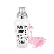 Flamingo Cocktail Shaker & Stirrer Set - BFF Here