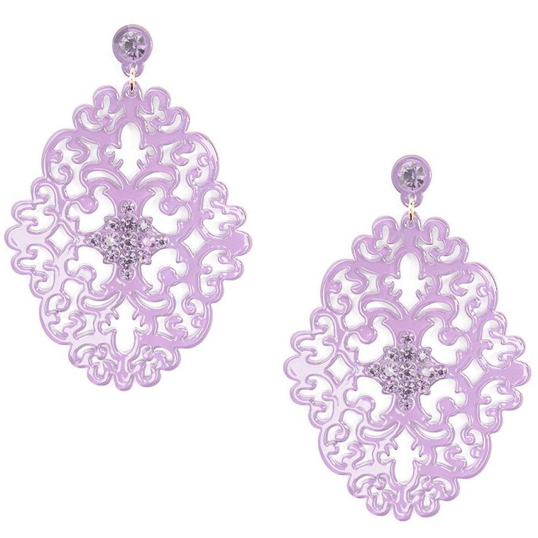 Brocade Crystal Earring - BFF Here