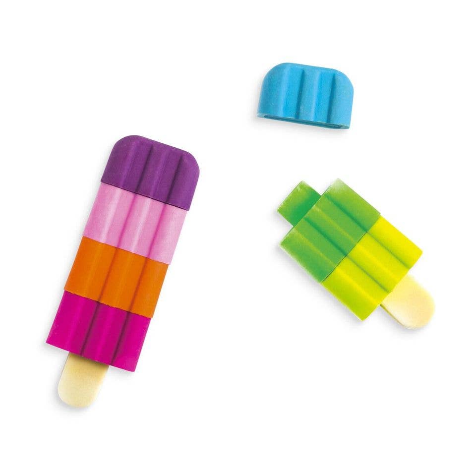 Icy Pop Scented Puzzle Erasers - BFF Here