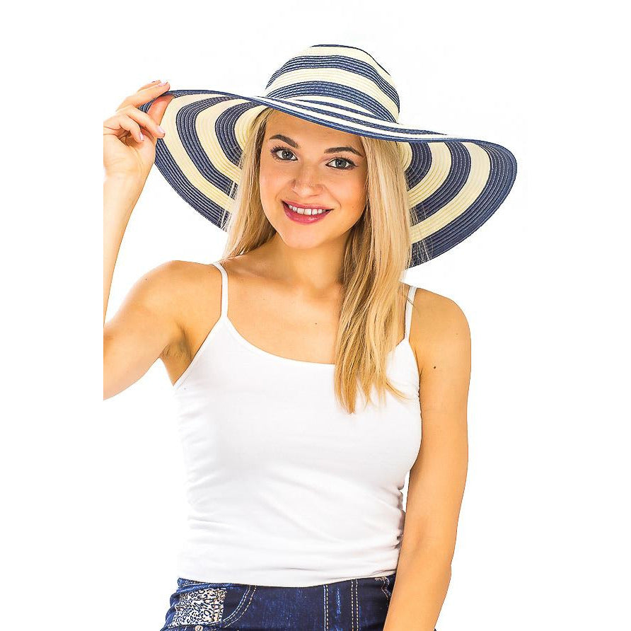 Wide Brim Floppy Sun Hat - BFF Here