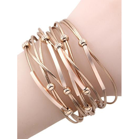 Maggie Bracelet -- Rose Gold - BFF Here