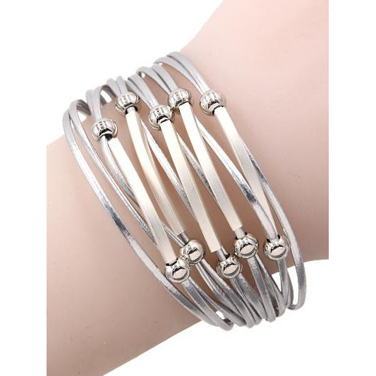 Maggie Bracelet -- Silver - BFF Here