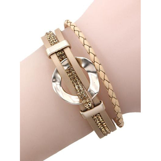 Irene Layered Bracelet -- Gold - BFF Here