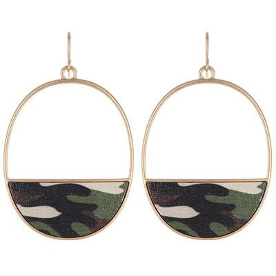 Camouflage Earrings - BFF Here