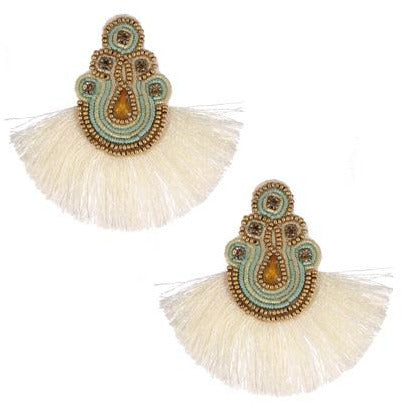 Beaded Tassel Earrings - BFF Here