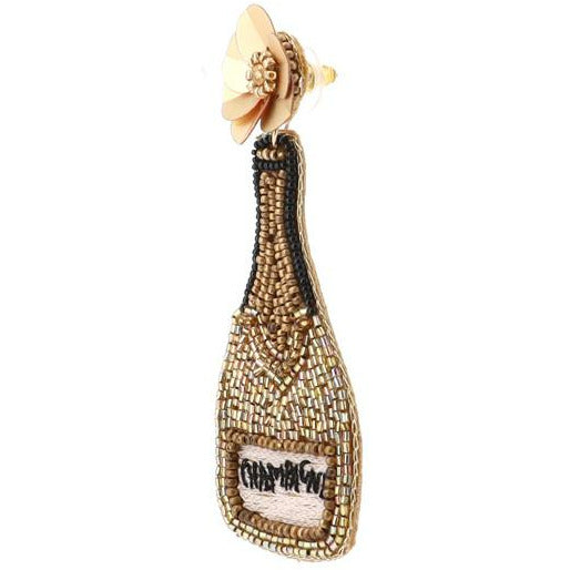 Champagne Bottle  Earrings - BFF Here