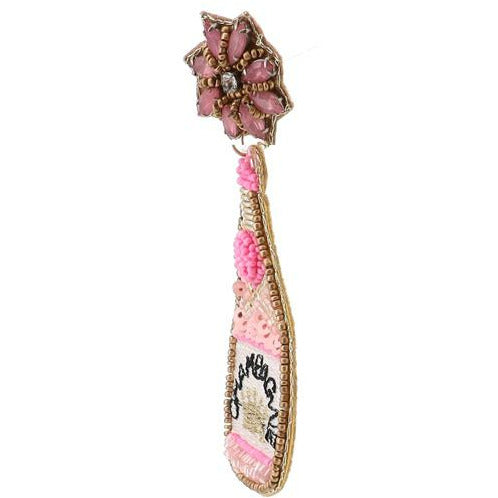 Champagne Flower Earrings -- Choice of Color - BFF Here
