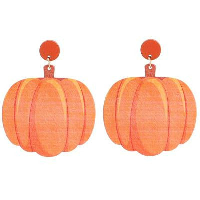 Pumpkin Earrings -- Choice of Style - BFF Here