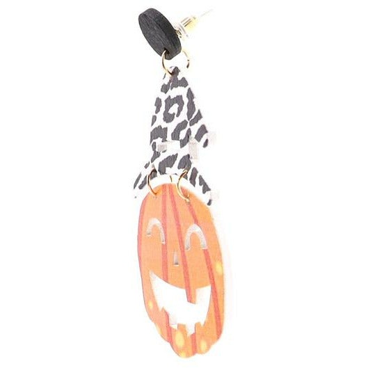 Witch Hat Pumpkin Earrings -- Choice of Style - BFF Here