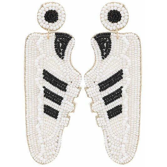 Sneakers Seed Bead Earrings - BFF Here