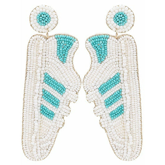 Sneakers Seed Bead Earrings - BFF Here