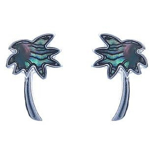 Abalone Palm Tree Earrings - BFF Here