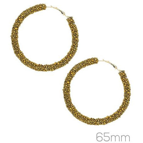Mallory Hoop Earrings -- Gold - BFF Here