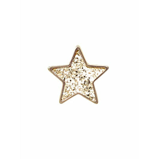 Silver Glitter Star Earrings - BFF Here