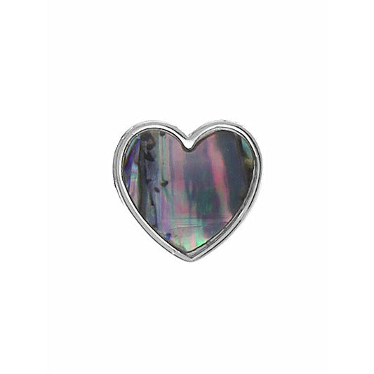 Abalone Heart Stud Earrings - BFF Here