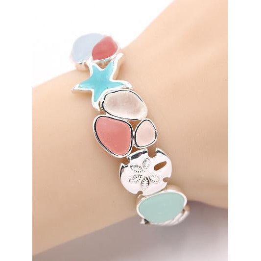 Sea Life Stretch Bracelet -- Choice of Color - BFF Here