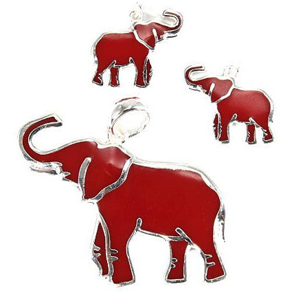 Elephant Pendant and Earring Set - BFF Here