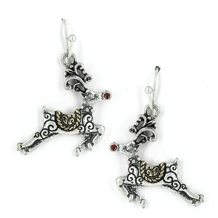 Reindeer Christmas Earrings - BFF Here