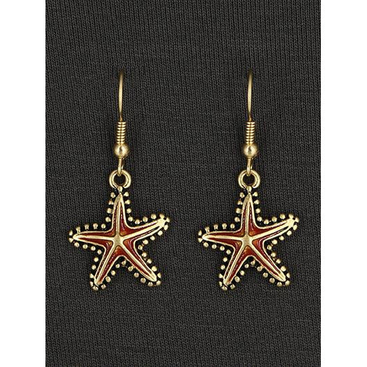 Starfish Hook Earring -- Choice of Color - BFF Here