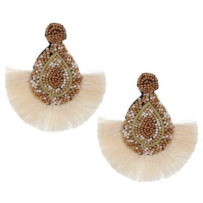 Kira Tassel & Seed Bead Earrings - BFF Here