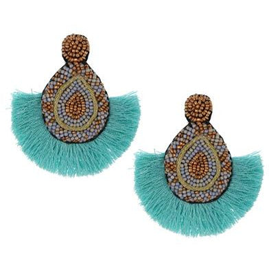 Kira Tassel & Seed Bead Earrings - BFF Here