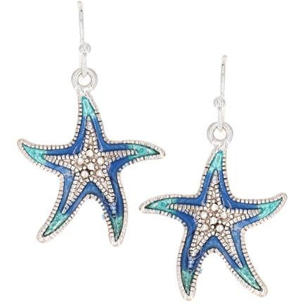 Starfish Rhinestone Earrings - BFF Here