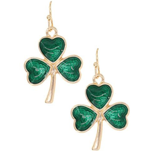 St Patrick Day Epoxy Earrings - BFF Here