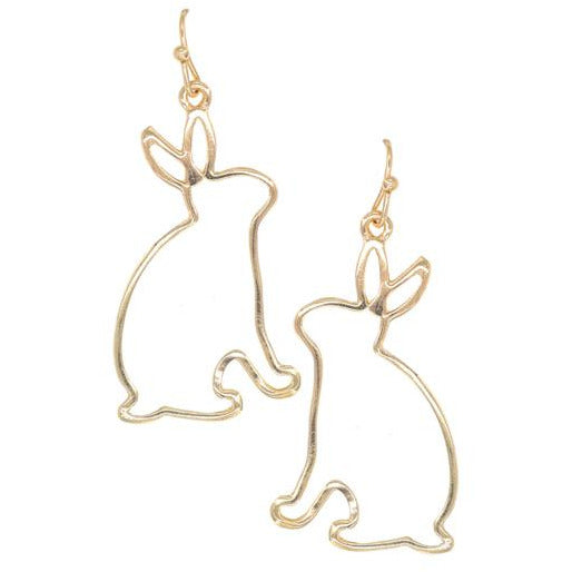Easter Bunny Cutout Earrings -- Choice of Style - BFF Here