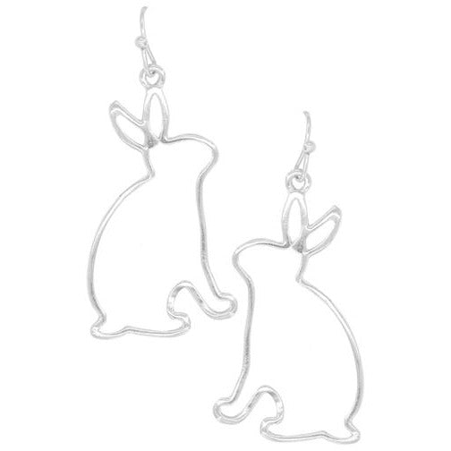 Easter Bunny Cutout Earrings -- Choice of Style - BFF Here