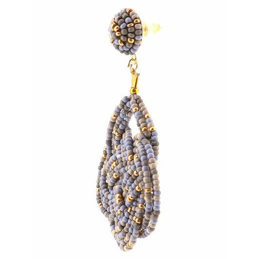 Geometric Knot Seed Bead Earrings - BFF Here