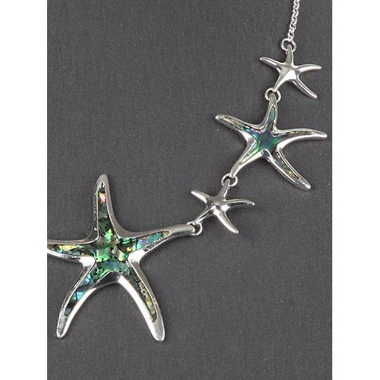 Starfish Abalone Bib Necklace Set - BFF Here