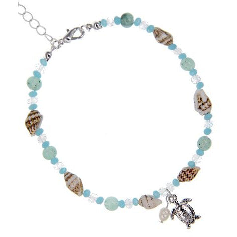 Sea Glass Anklet -- Choice of Style - BFF Here