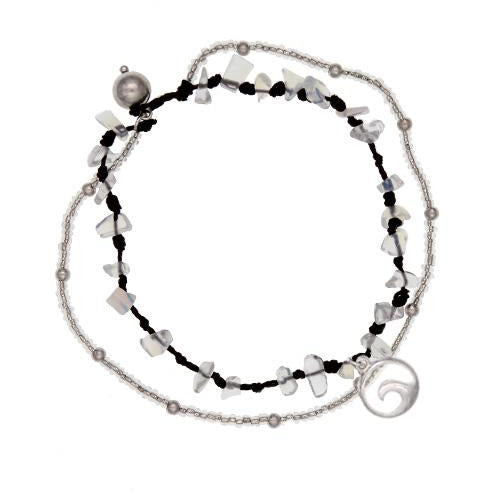 Sea Life Wave Anklet -- Choice of Color - BFF Here