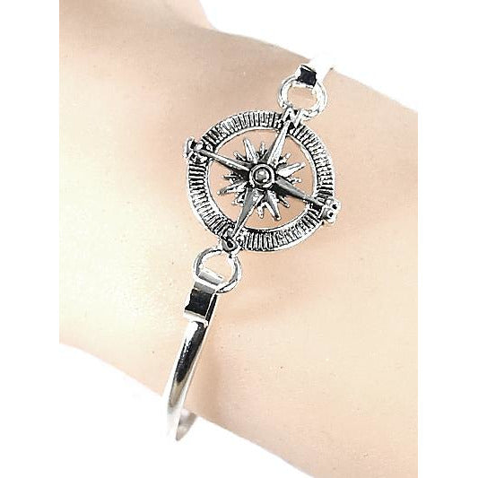 Bangle Bracelet -- Choice of Hook or Compass - BFF Here