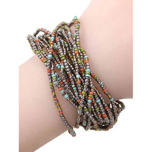 Seed Bead Bracelet -- Choice of Color - BFF Here