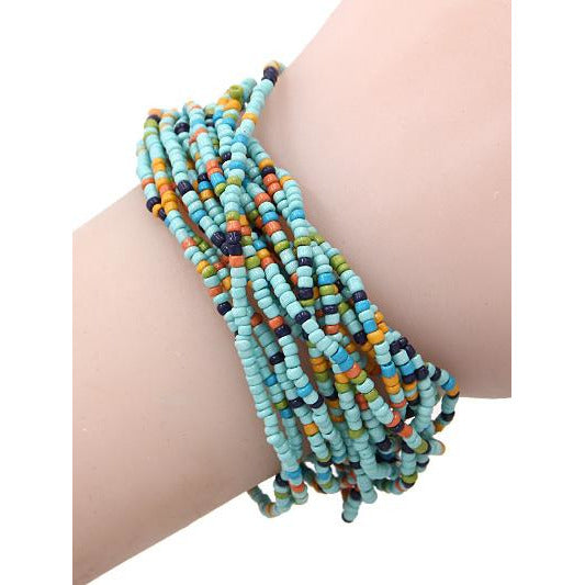 Seed Bead Bracelet -- Choice of Color - BFF Here