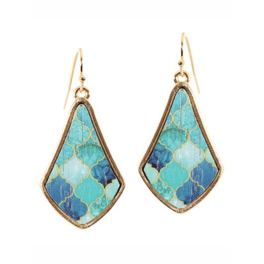 Wood Moroccan Earrings -- Choice of Color - BFF Here