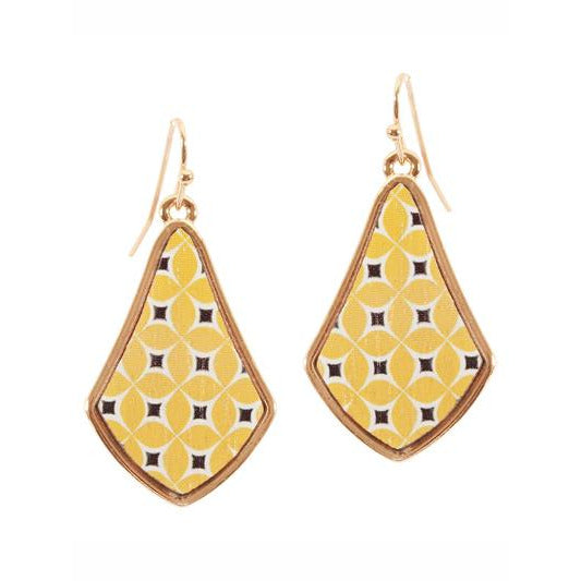 Wood Moroccan Earrings -- Choice of Color - BFF Here