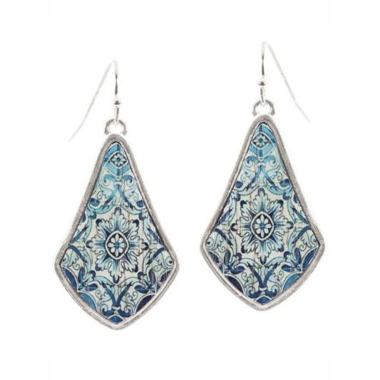 Wood Moroccan Earrings -- Choice of Color - BFF Here