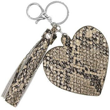 Heart Keychain -- Brown - BFF Here