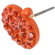 Pumpkin Rhinestone Earrings - BFF Here