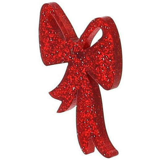 Christmas Bow Earrings -- Choice of Color - BFF Here