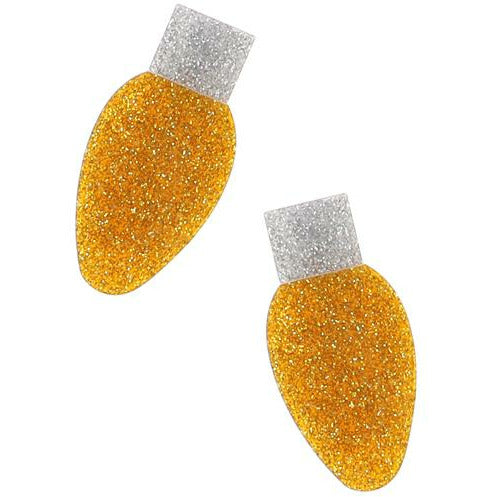 Christmas Light Bulb Earrings -- Choice of Color - BFF Here