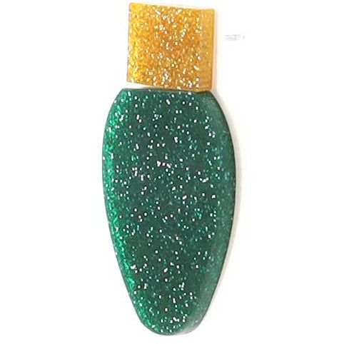 Christmas Light Bulb Earrings -- Choice of Color - BFF Here