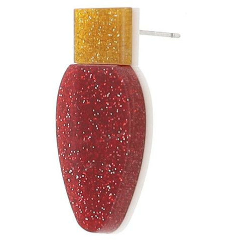 Christmas Light Bulb Earrings -- Choice of Color - BFF Here